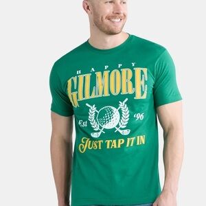 Happy Gilmore “Just Tap It In” Golf Tee Shirt Green XL NWT Est 96